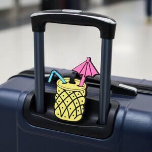 Tropical Pineapple Drink Luggage Tag - NEW!